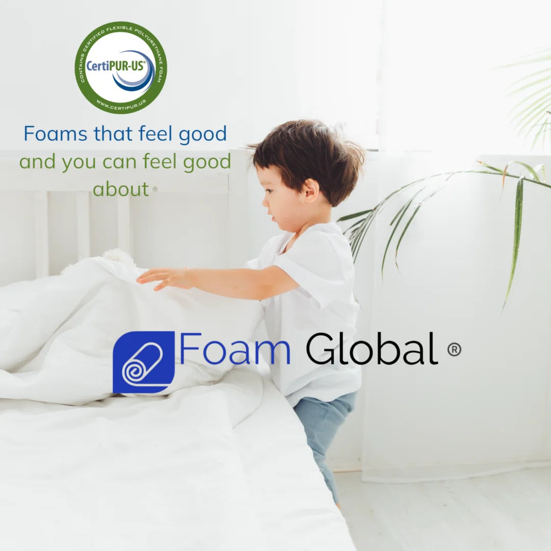 Foam Global 5 Inch Twin Mattress for Bunk Beds Pink, Trundle Mattress with Zipper Cover