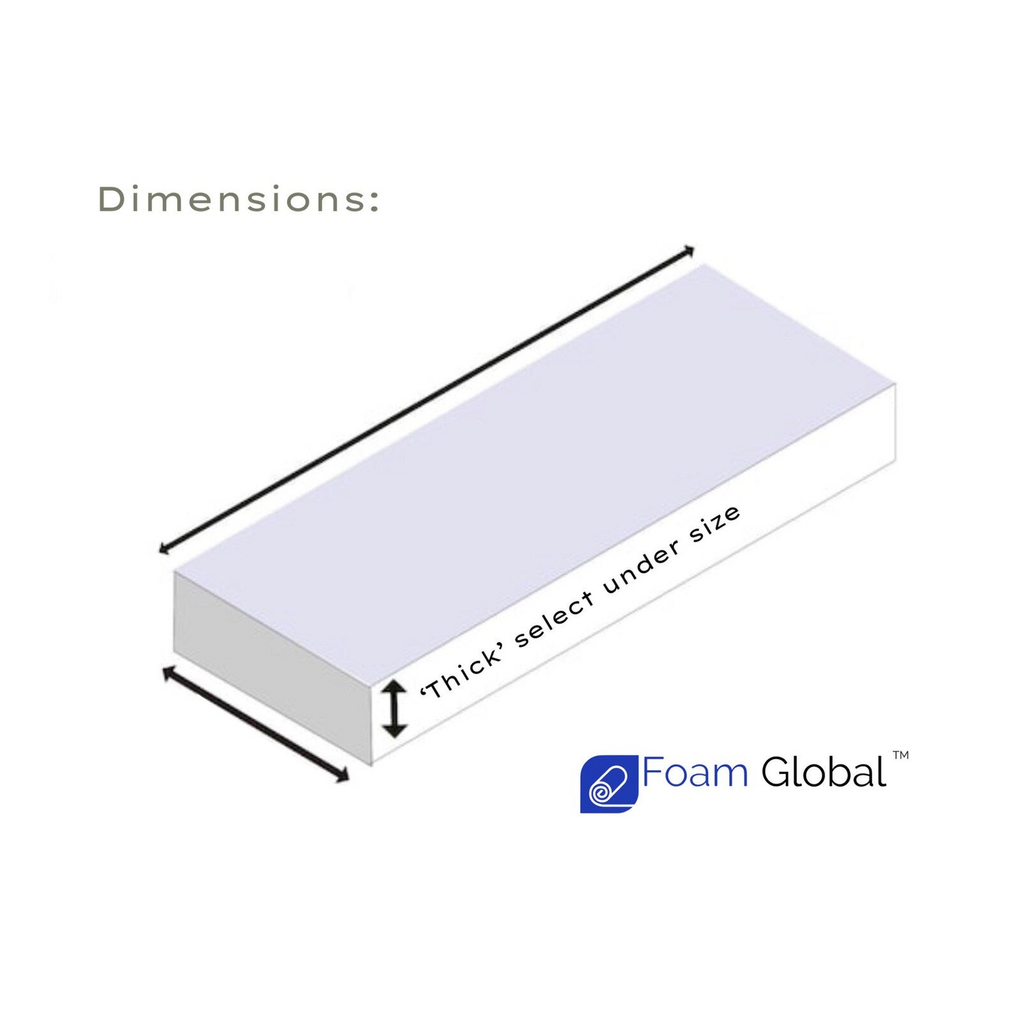HIGH DENSITY UPHOLSTERY FOAM 24''x 72''