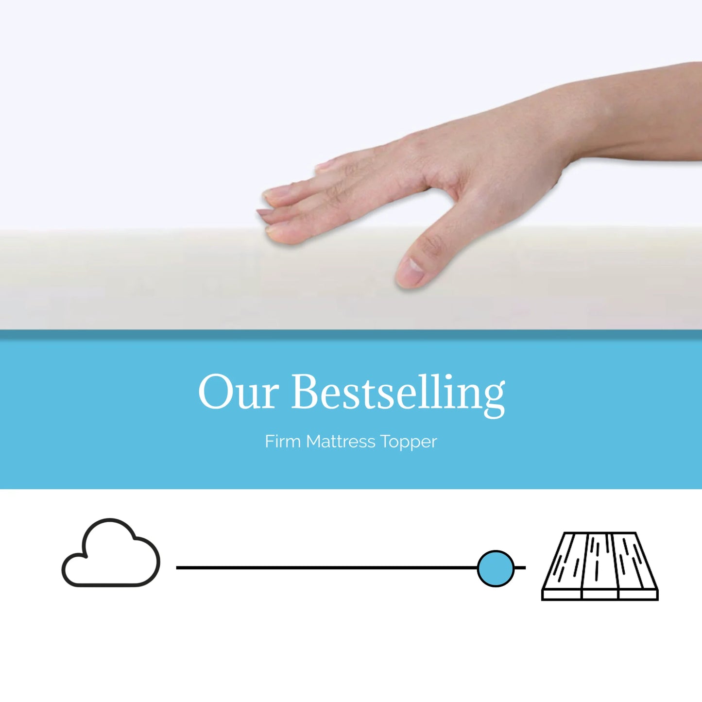 Firm Supportive Mattress Topper 2''
