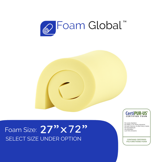 HIGH RESILIENT UPHOLSTERY FOAM 27''x 72''
