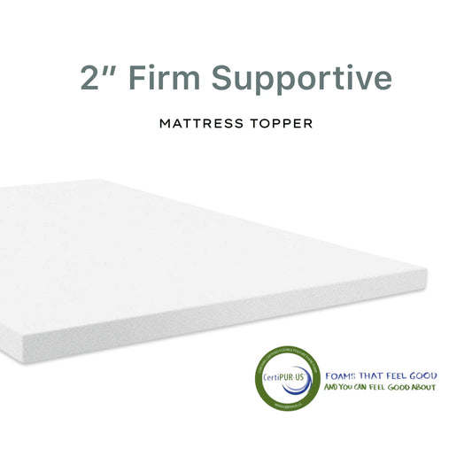 Firm Supportive Mattress Topper 2''